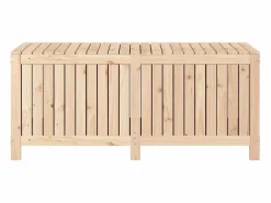 Arcón de jardín 147x68x64 cm Madera maciza de pino Marru00f3n Hot