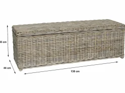 OZAIA Baúl Y Arcón|Accesorios De Almacenaje|Arcón de kubu GAO - Ancho 130 x Prof. 45 x Alt. 44 cm -