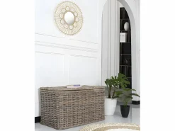 OZAIA Baúl Y Arcón|Accesorios De Almacenaje|Arcón de kubu TIMGAD - Ancho 100 x Prof. 55 x Alt. 55 cm -