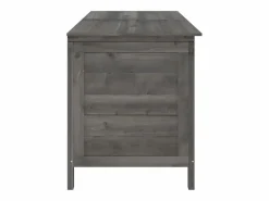 Arcón jardín madera maciza abeto 150x50x56,5 cm^vidaxl Discount