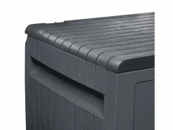 THINIA HOME Arcón para Exterior 270 Litros de Resina 117x45,5x57cm Gris Online