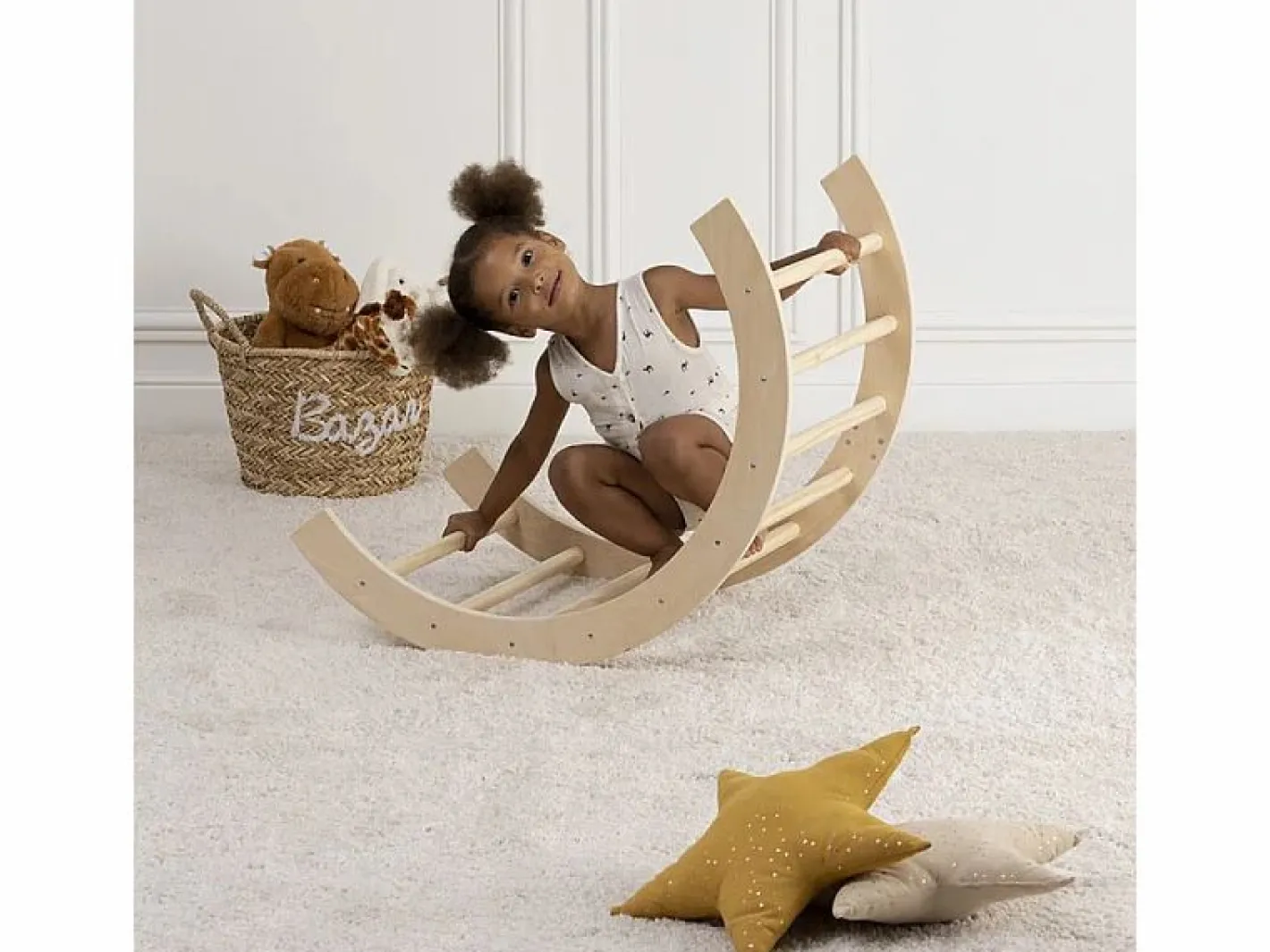 Atmosphera Arco de escalada madera marrón 41x81x50 cm Marru00f3n Sale