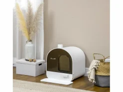 PawHut Arenero para gatos 43x44x47 cm Blanco Outlet