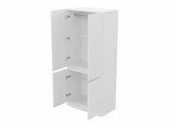 Muebles Niño|Armario 70 × 40 × 170 cm - modelo de doble puerta con amplios compartimentos de almacenamiento -