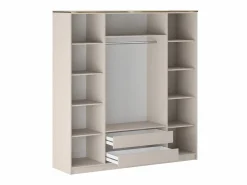 Armario 4 puertas L200 cm en color y dorado - VUKIA de Pascal Morabito^Vente-unique Discount