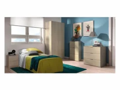 Loungitude Armario|Armario 2 puertas 180x81x52 cm roble 81X180X52 CM