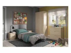 Loungitude Armario|Armario 2 puertas 180x81x52 cm roble 81X180X52 CM