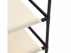 vidaxl Cajonera De Escritorio|Armario almacenaje de acero con 4 cestas tela 63x30x71 cm