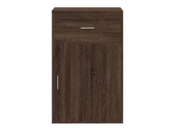 Armario almacenaje madera ingeniería marrón roble 56,5x39x90 cm^vidaxl Clearance