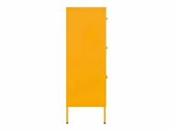 vidaxl Cajonera De Escritorio|Armario almacenamiento acero mostaza 80x35x101,5 cm