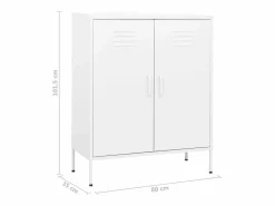 vidaxl Cajonera De Escritorio|Armario almacenamiento acero 80x35x101,5 cm