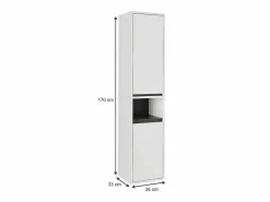 Armario alto /gris 38x33x170 viola^Vicco New