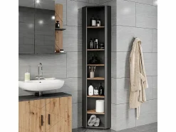 Armario alto esquinero antracita/artisan 33x33x192 irma^Vicco Outlet