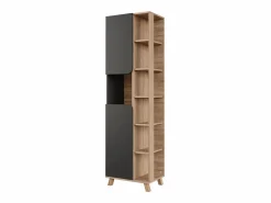 Vicco Armario alto sonoma/antracita 50x35x175 karen Gris Online