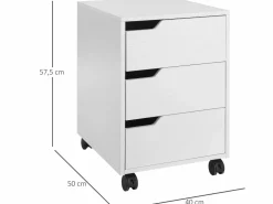 Armario archivador 40x50x57,5 cm^Homcom Best
