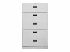 vidaxl Armario archivador de acero claro 90x46x164 cm Gris Best