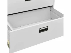 vidaxl Armario archivador de acero claro 90x46x164 cm Gris Best