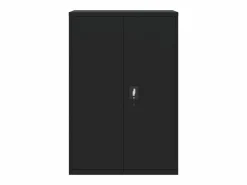Armario archivador de acero 90x40x140 cm ES541211 Negro Best