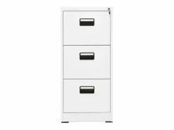 vidaxl Armario archivador de acero 46x62x102,5 cm Blanco New