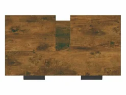 vidaxl Mueble De Lavabo|Armario baño madera contrachapada roble ahumado 64,5x33,5x59 cm