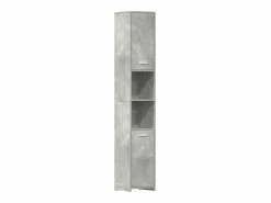 vidaxl Estantería Sobre Inodoro|Armario baño madera contrachapada hormigón 30x30x183,5 cm