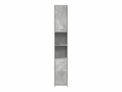 vidaxl Estantería Sobre Inodoro|Armario baño madera contrachapada hormigón 30x30x183,5 cm