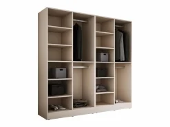 Armario: Beige Arena / Vidrio Antisol, 200 x 200 x 51 cm^
