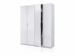 Armario Belar 4 puertas Blanco Brillo^duehome New