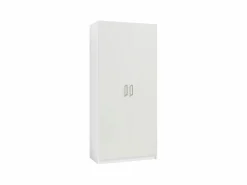 Vente-unique Armario BELOMY de 5 puertas y 6 cajones, 228 cm de ancho, Blanco Best
