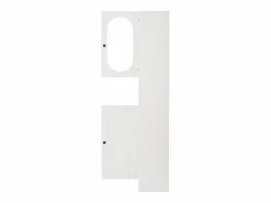 Hauss Spole Armario De Entrada|Armario con 2 puertas, cajón, colgadores y banqueta, puerta de cristal 85x33,5x200cm