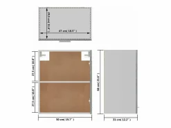 vidaxl Cocina Completa|Armario colgante "Lyon" Sonoma 50x31x60 cm madera de ingeniería
