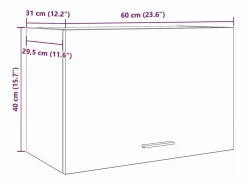 Armario colgante "Lyon" hormigón 60x31x40 cm madera de ingeniería^vidaxl Online