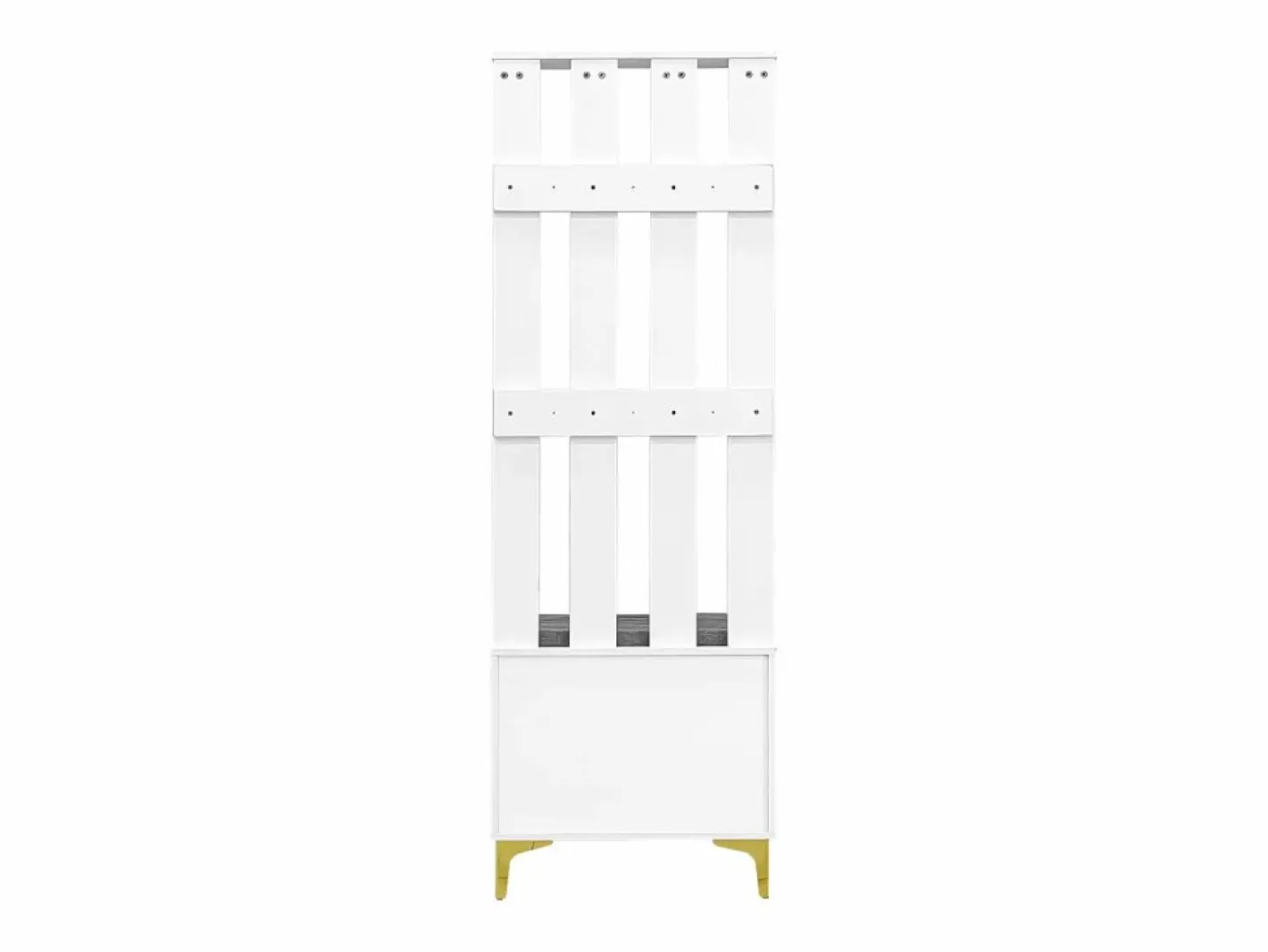 Armario con banco zapatero y cojín, diseño moderno, tablero de partículas, y dorado (60,5x180,5x35,2 cm)^ Sale