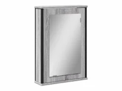 Armario con espejo de baño madera Sonoma 42x12x60 cm ES183056 Gris Discount