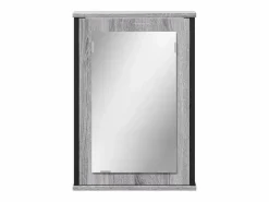 Armario con espejo de baño madera Sonoma 42x12x60 cm ES183056 Gris Discount