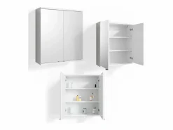 Armario con espejo para baño 60x20x68 roy^Vicco Outlet