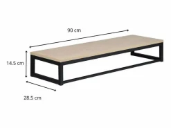 Mueble Perchero|Armario con estante de pared de madera y metal GRIF