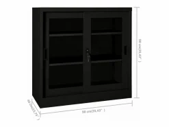 Armario con puerta corredera acero 90x40x90 cm^vidaxl Clearance