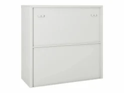 vidaxl Armario con puerta corredera claro acero 90x40x90 cm Gris Outlet