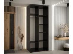 Abiks Möbel ARMARIO CON PUERTAS BATIENTES 235,2/120/60 2 puertas Negro Hot