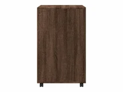 Armario con ruedas de roble marrón 60x48x81 cm madera de ingeniería^ Outlet