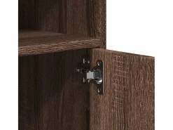 Armario con ruedas de roble marrón 60x48x81 cm madera de ingeniería^ Outlet