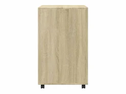 Armario con ruedas de roble Sonoma 60x48x81 cm madera de ingeniería^ Outlet