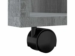 vidaxl Armario con ruedas madera contrachapada Sonoma 60x53x72 cm Gris Outlet