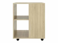 vidaxl Armario con ruedas madera contrachapada roble Sonoma 60x53x72cm Color natural claro Hot