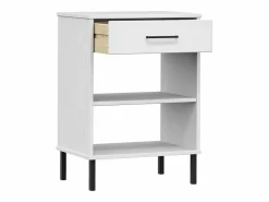 Clicnbuy Estantería|Armario consola patas de metal madera maciza pino OSLO