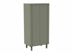 Sauthon Armario de 2 puertas con ranuras Verde Outlet