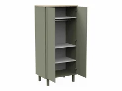 Sauthon Armario de 2 puertas con ranuras Verde Outlet