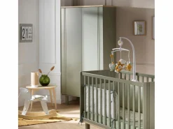 Sauthon Armario de 2 puertas con ranuras Verde Outlet