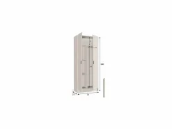 Armario de 2 puertas escobero Use^Loungitude Online